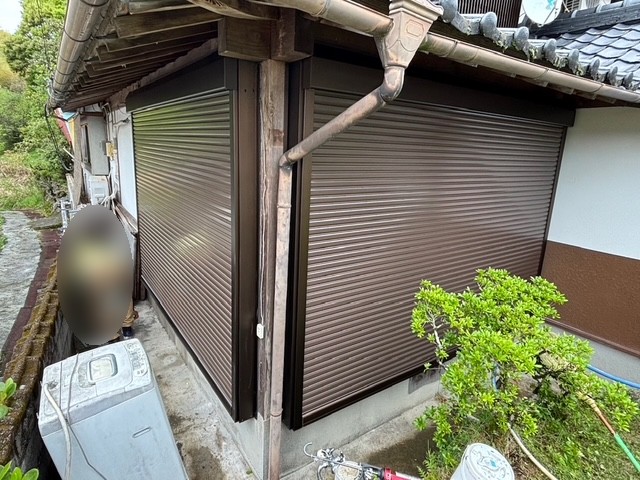 【Y様邸/後付けシャッターと面格子の取付】