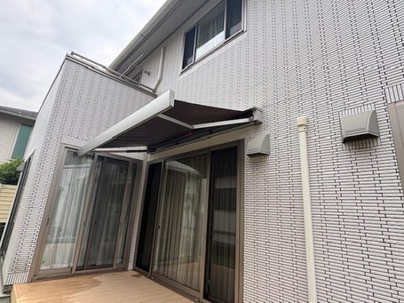 H様邸/オーニングのテント生地取替
